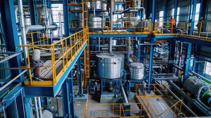 Modern Industrial Manufacturing Facility Interior