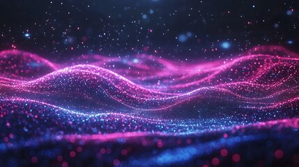 Abstract Purple and Blue Glittering Background