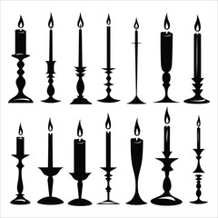 Candle Silhouette Bundle