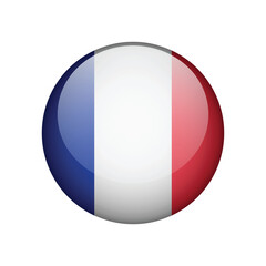 Flag of French icon design. Vector