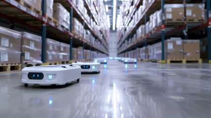 Autonomous Robots Navigating Modern Warehouse
