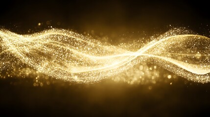 Abstract Gold Glitter Sparkles Background