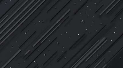 Abstract Black Geometric Background with Diagonal Lines and White Dots