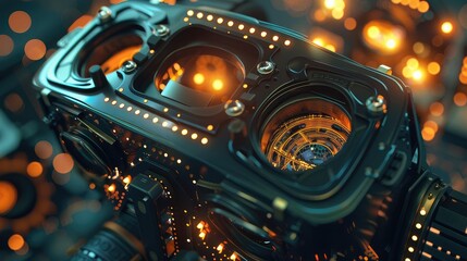 Fototapeta premium Advanced Futuristic Camera Technology