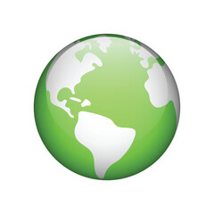 Planet earth isolated icon vector illustration design