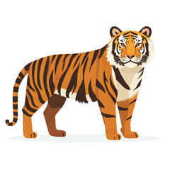 Obraz premium Tiger vector isolated