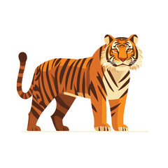 Fototapeta premium Tiger vector isolated
