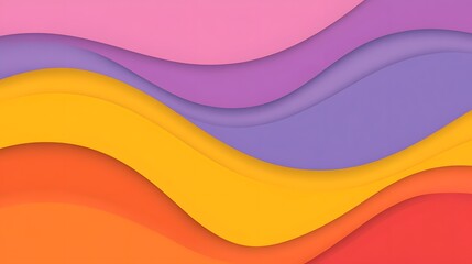Fototapeta premium Abstract Colorful Wavy Background Modern Design