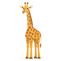 Fototapeta premium Giraffe vector isolated