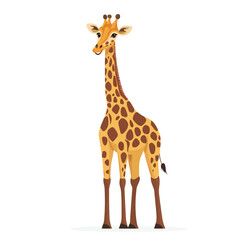 Obraz premium Giraffe vector isolated