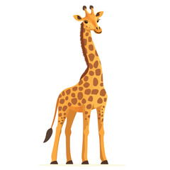 Obraz premium Giraffe vector isolated