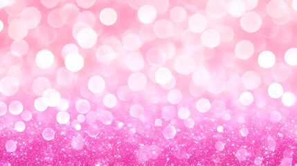 Pink Glitter and Bokeh Background