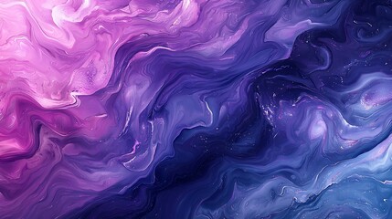 Obraz premium Vibrant Abstract Swirls in Purple and Pink Hues