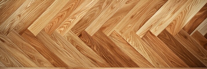 Wood parquet flooring inside apartment room, top view