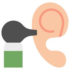 otoscope flat icon