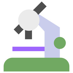 microscope flat icon