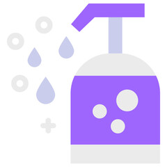 hand sanitizer flat icon