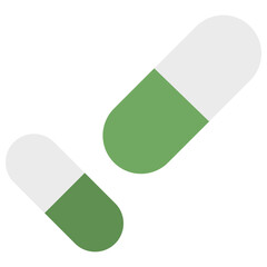 capsule flat icon