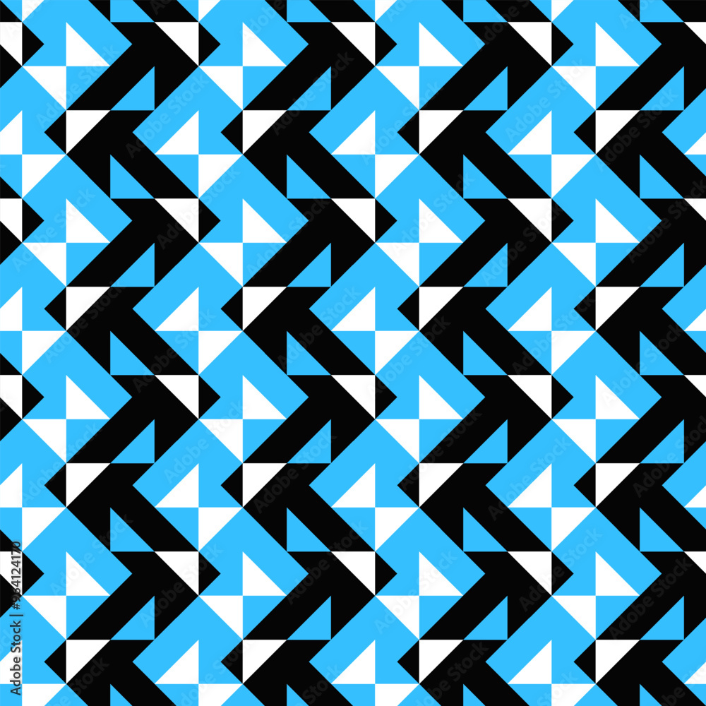Poster random threetone mosaic pattern background design - repeating abstract seamless repetitive vector gr