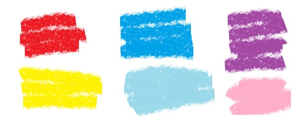 set of hand drawn splashes