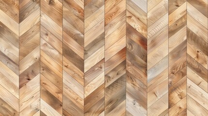 Light brown chevron wood parquet pattern without seams