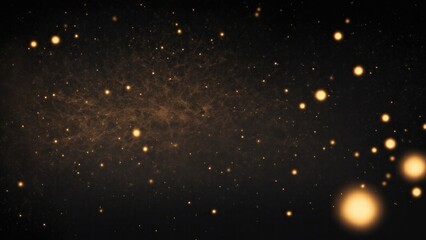 Dark Black and glow particle abstract background