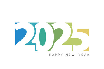 2025 new year decoration, vector illustration