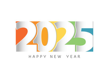 2025 new year decoration, vector illustration