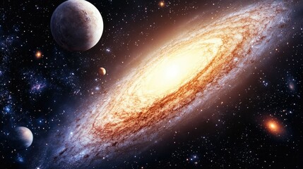 Meteor shower streaking across a twilight sky space galaxy star nebula universe cosmos astronomy science fantasy planet background