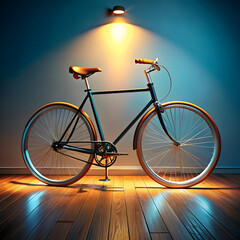 cool bicycle in studio