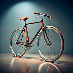 cool bicycle in studio
