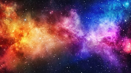 Fototapeta premium Galaxy space background cosmos univers Ethereal nebula with vibrant colors and swirling patterns