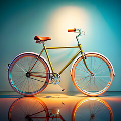 cool bicycle in studio