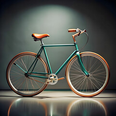 cool bicycle in studio