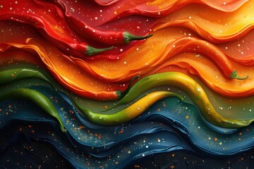 abstract background in colors and patterns for National Curry Week