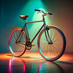 cool bicycle in studio
