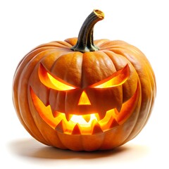 halloween pumpkin isolated on white