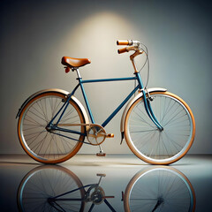 cool bicycle in studio