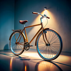 cool bicycle in studio