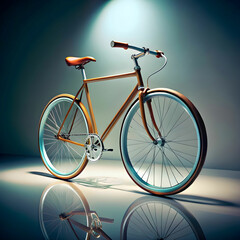 cool bicycle in studio