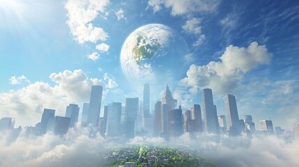 International Day for the Preservation of the Ozone Layer Background Concept