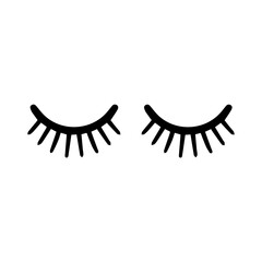  cute cartoon eyelashes vector