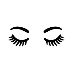  cute cartoon eyelashes vector