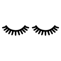  cute cartoon eyelashes vector