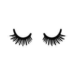  cute cartoon eyelashes vector