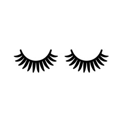  cute cartoon eyelashes vector