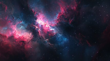 Fototapeta premium Nebula Space galacy Ethereal with vibrant colors and swirling patterns universe