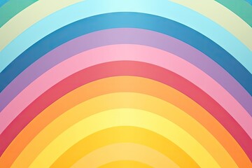 Obraz premium Retro Rainbow Abstract Background, Vintage 70s Rain Bow Arch Pattern, Gay Symbol Banner, AI