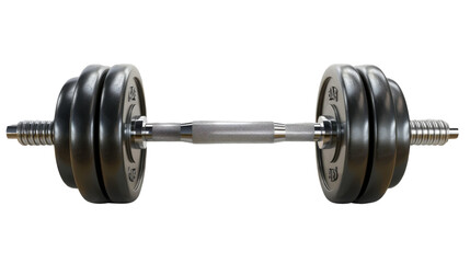Naklejka premium A pair of dumbbells with a silver handle