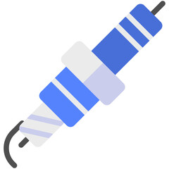 spark plug flat icon